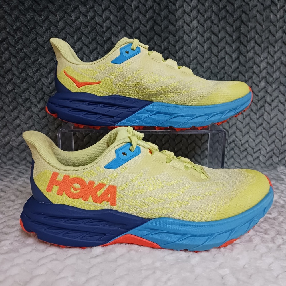Hoka One One Speedgoat 5 Citrus Glow Orange Youth Trail Running Shoes Size 6